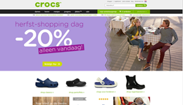 Screenshot Crocs.nl