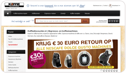 Screenshot Koffiediscounter.nl
