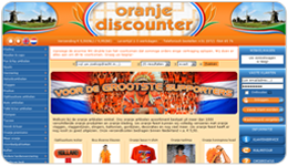Screenshot Oranjediscounter.nl