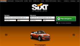 Screenshot Sixt.nl
