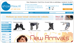 Screenshot Shoemixx.nl