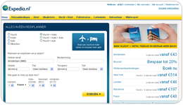 Screenshot Expedia.nl